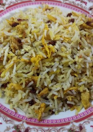 عکسی از دستور زرشک پلو با مرغ 😋