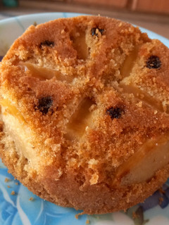 A picture of Apple and Raisin cake.