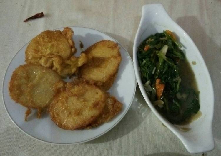 Galantin Goreng & Ca Kangkung