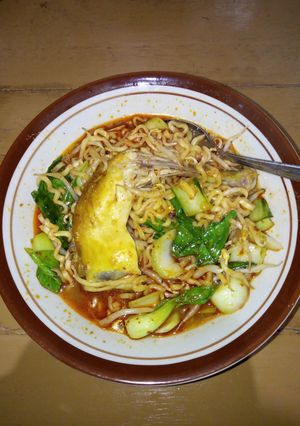 Foto resep Korean spicy soup mie sedap