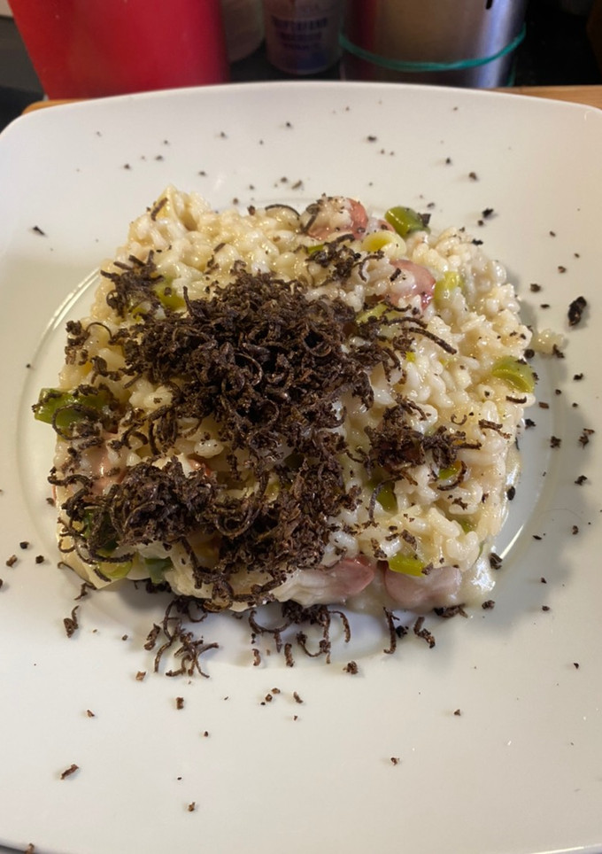 Una foto de Risotto a mi manera con trufa