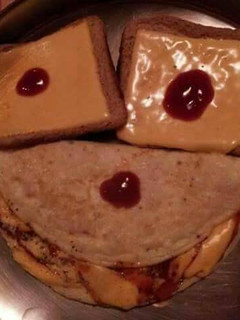 A picture of Sanchit's cheese omelette .