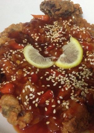 Foto resep Chicken with lemon and honey sauce (ayam saus lemon madu)