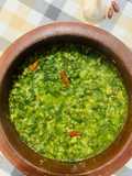 Pumpkin Greens with Mung dal