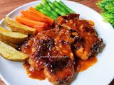Steak ayam saus barbeque
