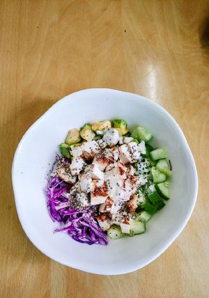 Hình của món Salad ức gà.