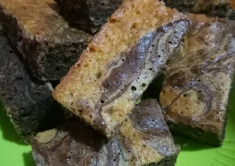 Resep Bolpang zebra (bolu panggang zebra😁) Anti Gagal