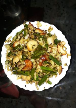 A picture of Beans coconut stir fry.