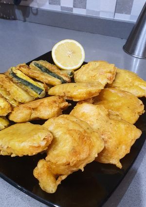 Una foto de Merluza en tempura