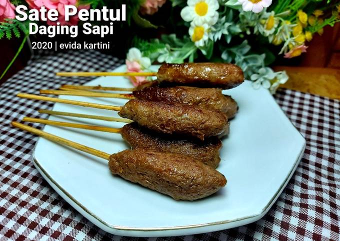 Resep: Sate Pentul Daging Sapi Bahan Sederhana