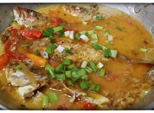 Foto resep "ikan kuniran bumbu kare pedas"