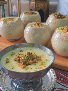 صورة لوصفة مهلبية البسكوت