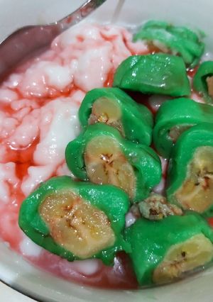 Foto resep Es Pisang Ijo