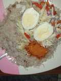 Rice and beans with dry pepper (shinkafa da wake da mai da yaji)