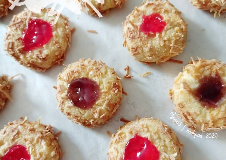 Resep 😍Thumb Print Cookies with Jam Filling Anti Gagal
