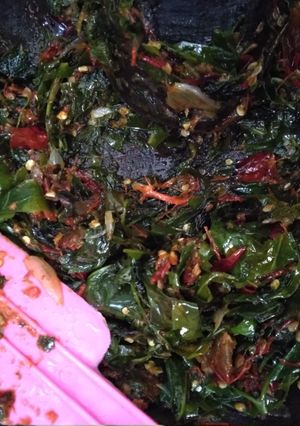 Foto resep Sambel daun so (daun melinjo)