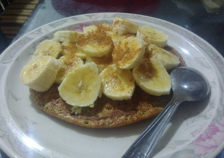 Pancake Oat Coffee with Banana