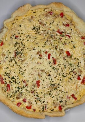 Une photo de Quiche thon poivron