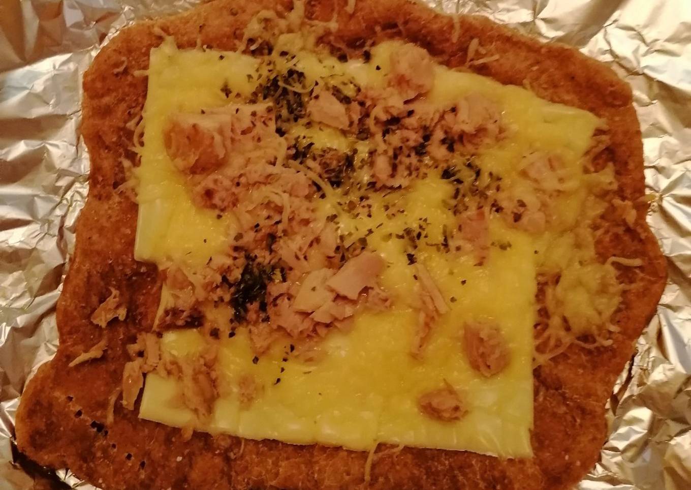 Pizza casera con masa integral