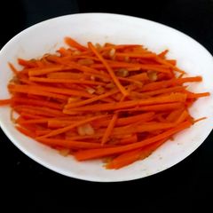 A picture of Korean Spicy Carrot Salad 😋😍.