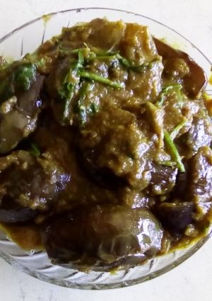 A picture of Brinjal gravy.