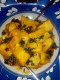 Yam porriage with utazi leaves