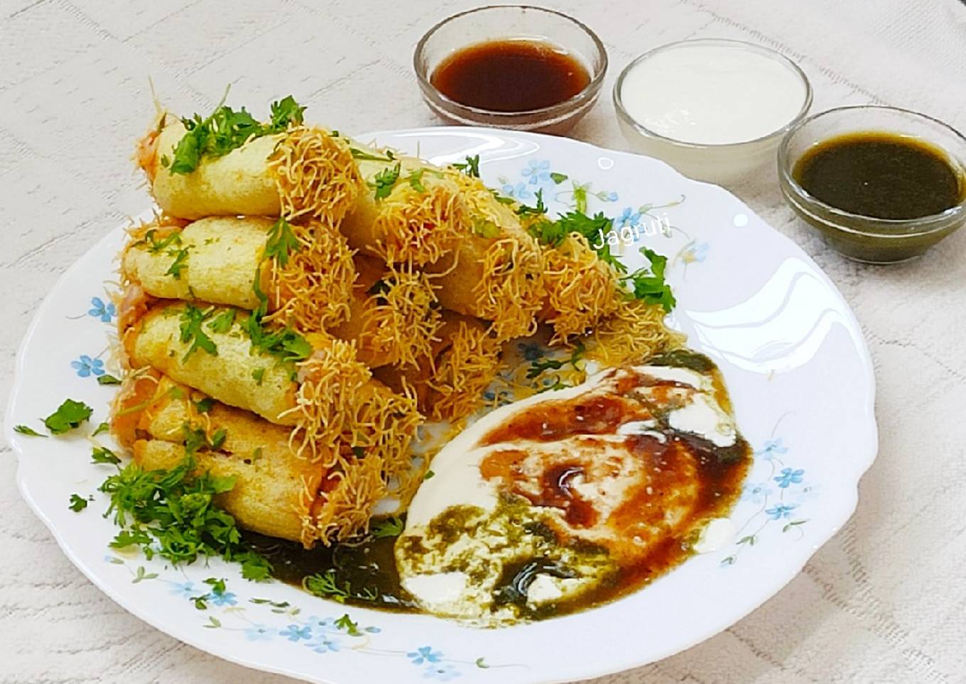 Aloo Finger (Fryums) Chaat !!