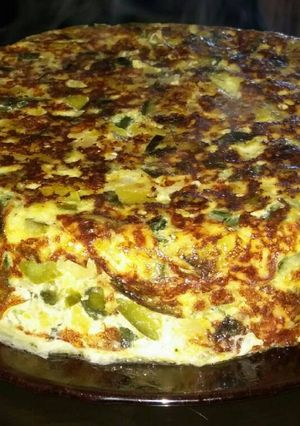 Una foto de Tortilla de zapallito verde