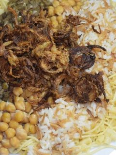 صورة لوصفة الكشري المصرى 🥰🥰