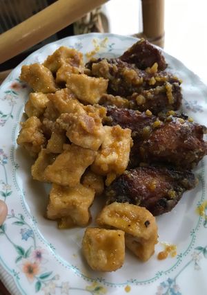 Foto resep Tahu ayam saus telor asin