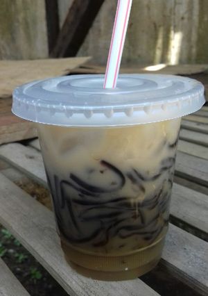 Foto resep 05. Es susu cincau