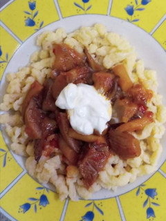 Laskagomba pörkölt recept fotója
