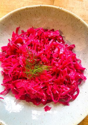 A picture of Fermented red cabbage 👌👌👌.