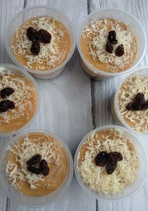 Foto resep Dessert Cup Brownies Caramel