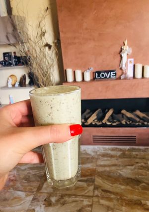 O poză a rețetei Smoothie de kiwi și mere.