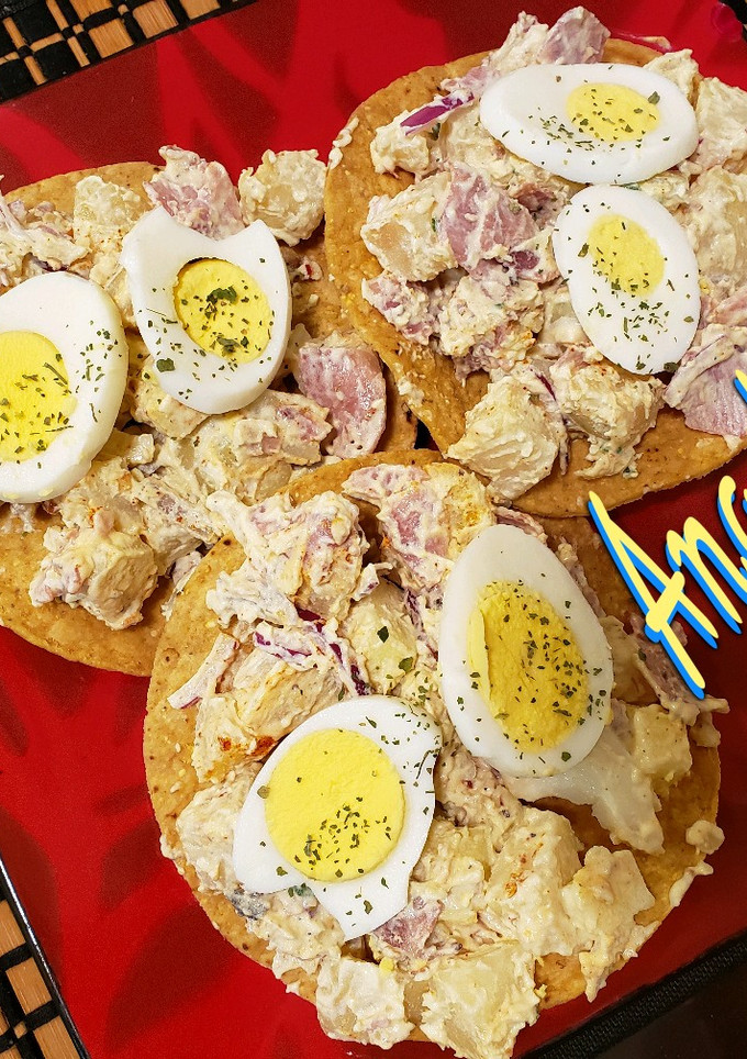 Una foto de Ensalada de papas a Mi manera 😁👍🏻