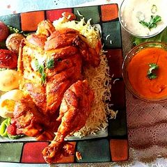 A picture of Lahori chicken chargha.