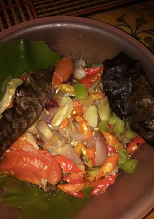 Foto resep Ikan peda kukus bumbu iris