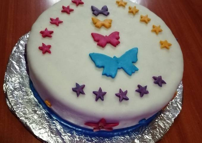 Recipe of Ultimate Bubble gum Vanilla cake