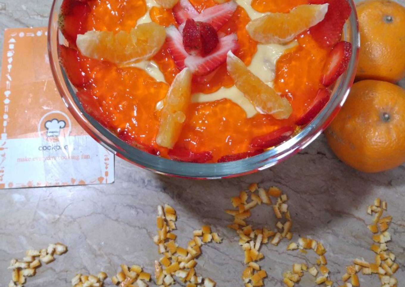 Orange custard delight