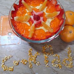Orange custard delight A picture of Orange custard delight.