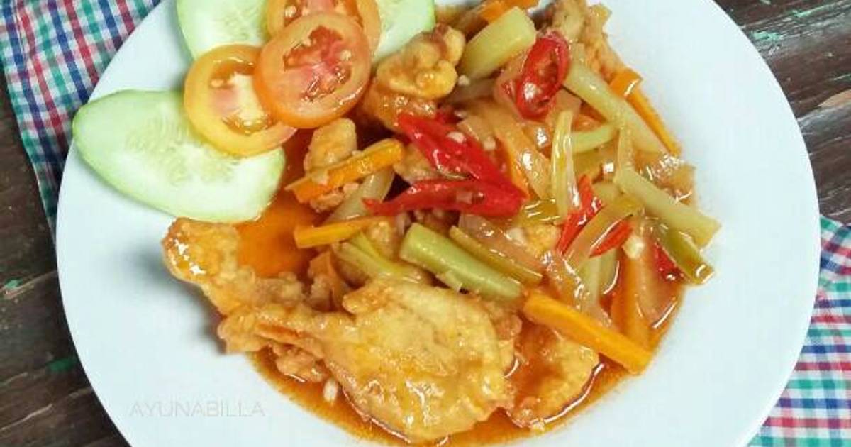 Resep Ayam tepung saus asam manis oleh ayunabillarumaropen ...