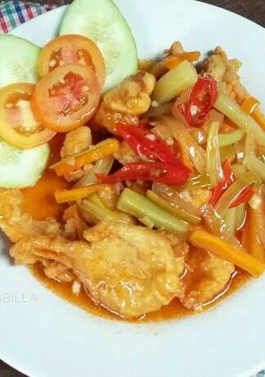 Foto resep Ayam tepung saus asam manis