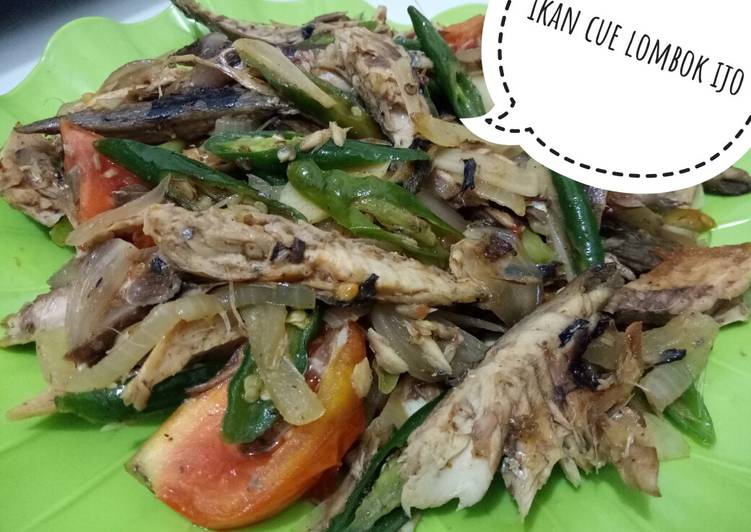 Tumis ikan cue lombok ijo (non MSG)