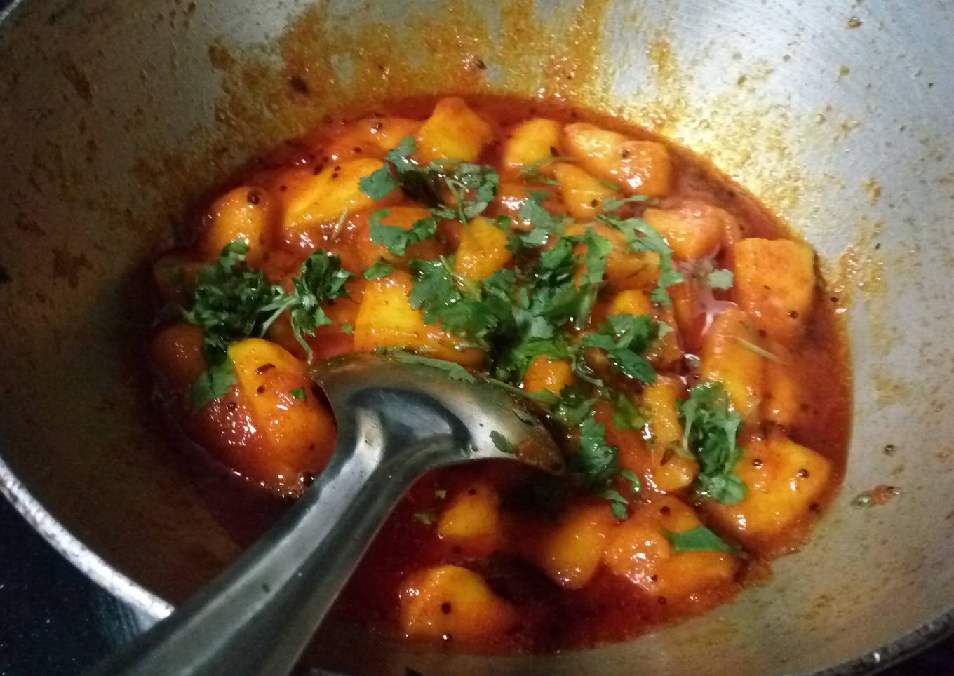 Ripe mango sabji
