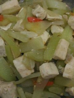 Foto resep Tumis labu siam + tahu saus tiram