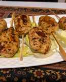 Chicken cheese lollipops