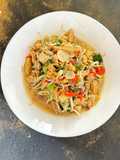Tumis Toge goreng Oncom