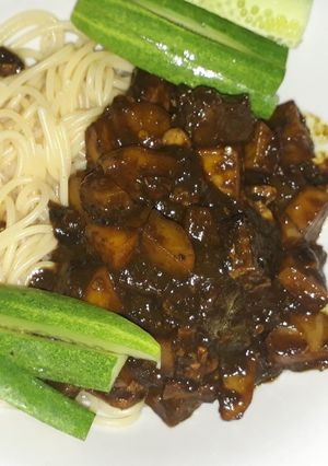 Foto resep Jajangmyeon korea halal 😍😍