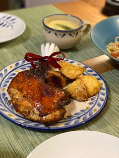 Gambar Roast chicken🐓 Christmas dinner 2022🎄✨